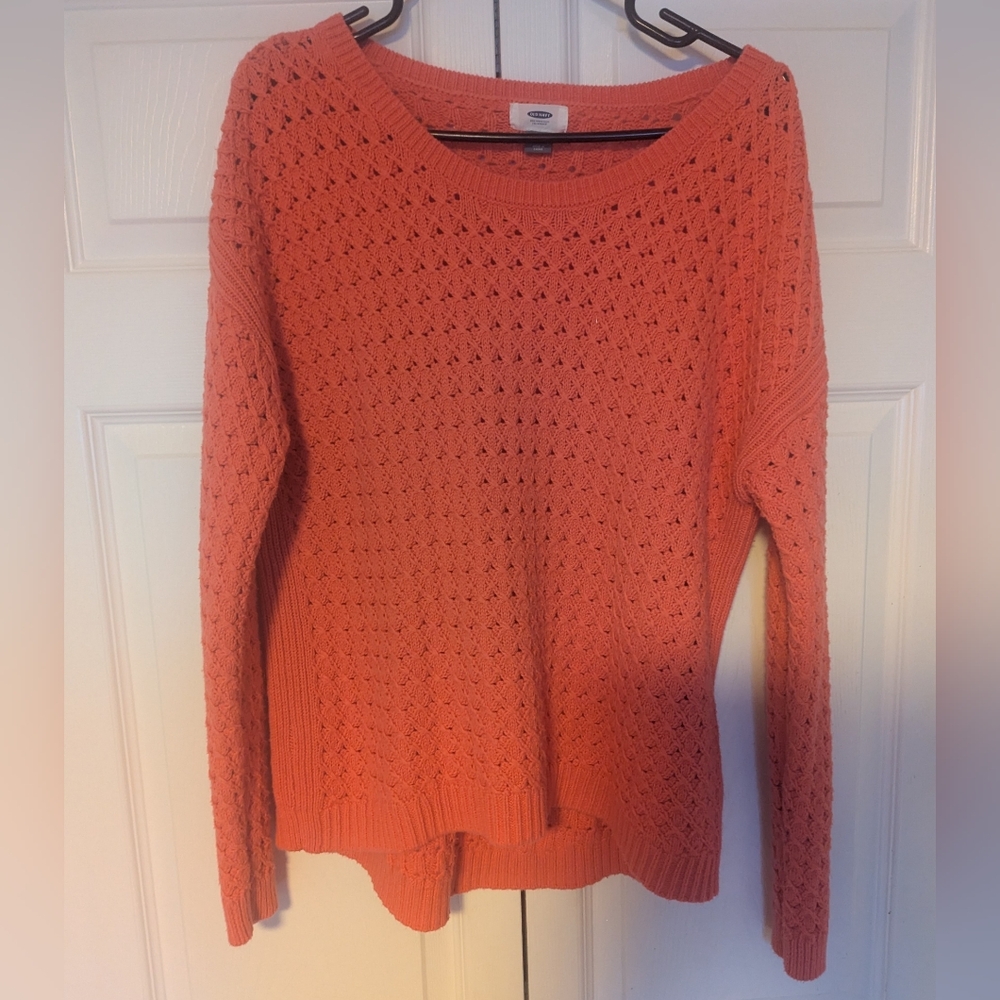 Old Navy Women's Knit Coral Sweater